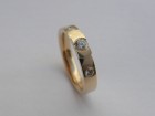 Sužadėtuvių žiedas, auksas, deimantukas suz4